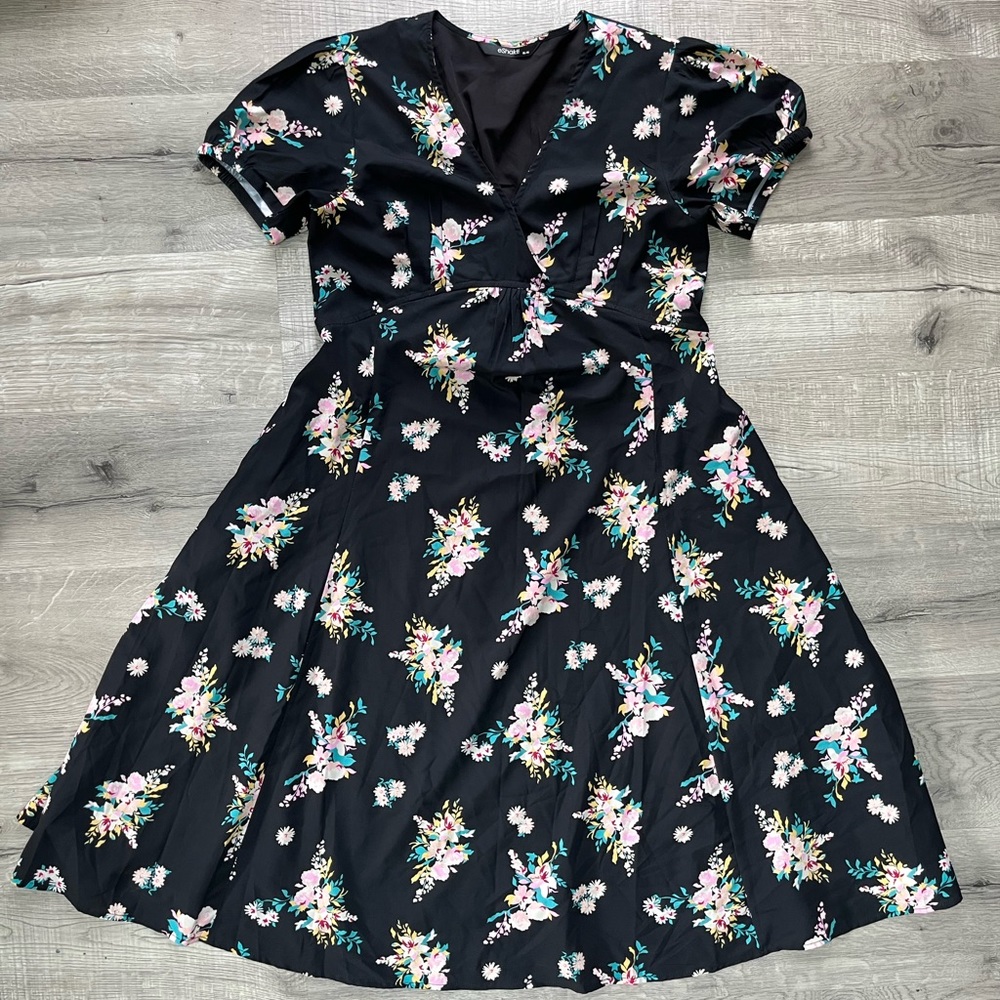 Lightweight eShakti dress, floral, 16